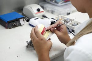 Work on denture